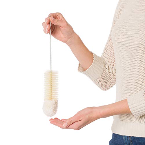 Image of Redecker Natural Pig Bristle and Cotton Cleaning Brush, 12-5 /8-Inches