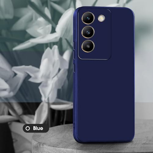 Image of Back Cover for Vivo Y200e 5G / T3 5G | Full Camera Protection | Premium Liquid Silicon Case | Flexible Bumper Case for Vivo Y200e 5G / T3 5G (Dark Blue)