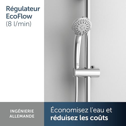 Douchette multifonction Idealrain avec économie d'eau et 3 modes de jet - 4
