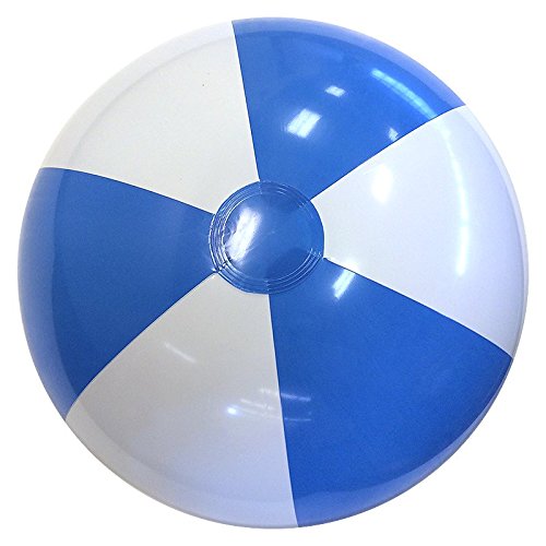 24'' Light Blue & White Beach Ball