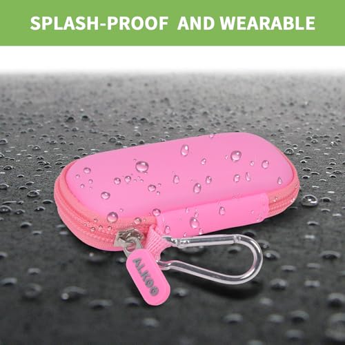 Image of USB Flash Drive Case, SD Card /Thumb Drive /Memory Cards Holder, Bag Only | SDXC /SDHC Storage, Electronic Accessories Organizer for SanDisk / for Samsung, for Students /IT /Office /School /Travel, Pink