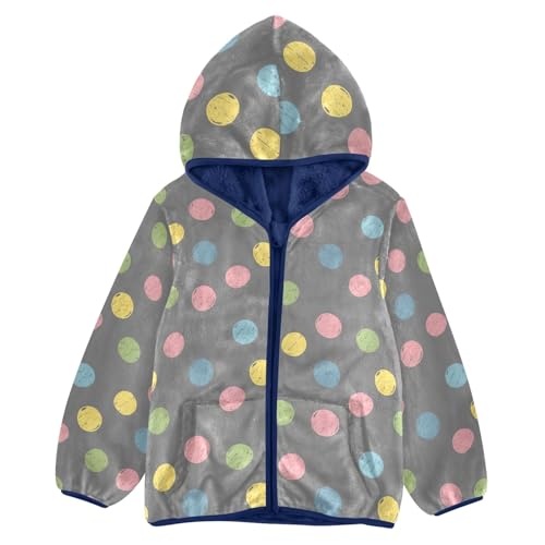 CHIFIGNO Colorful Polka Dots Toddler Winter Jacket Thick Winter Jacket for Boys 3T
