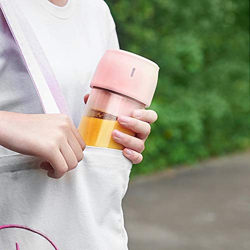 Espremedor portátil à prova d'água USB, espremedor elétrico, escritório para casa(Pink)
