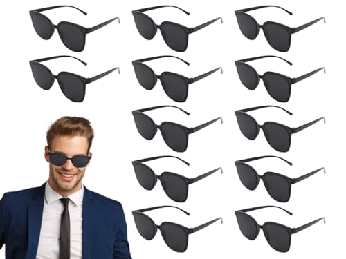 Kellegour Óculos de sol para festa, 24 pares óculos de festa, jogo de sol retro divertido para o Natal, aniversário, casamentos, praia piscina, homens e mulheres, pretas vintage homem e namorado, cor