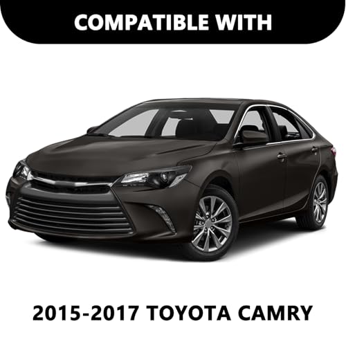 Image of Aosky Fit for 2015 2016 2017 Toyota Camry Headlights Assembly Halogen Headlamp Black Housing with Clear Reflector without bulbs