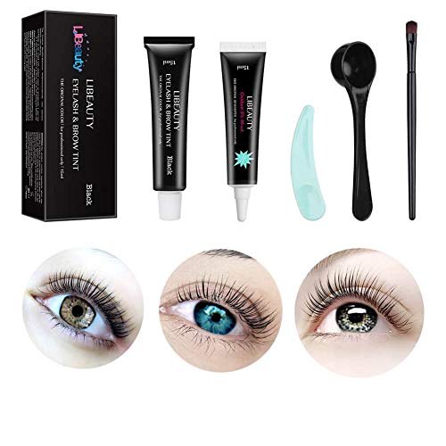 Libeauty 15 ml Black Tint Lash Lift Mascara Care | Luxurious, Voluminous & Glossy Dye LookMake Lash Black 6-8 weeks KERATIN Eyelash Tint For Lash Perm/Lift/Lamination (black)
