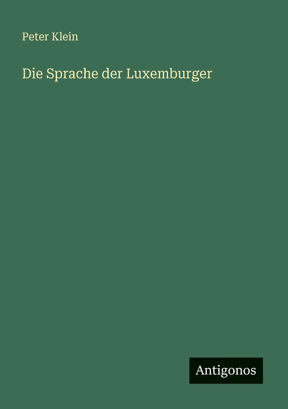 Die Sprache der Luxemburger