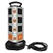 Costech 16 Outlet Vertical Multiple USB Output Surge Overload Protector Handle Strip for Electronic Device - 6 Feet Cable
