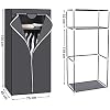 Armoire En Tissu Penderie Pliante Avec Tringle De Suspension Dressing Simple Organiseur Pour Jouets Chaussures Sacs Salon Chambre Vestiaire 75 X 45 X 160 Cm Gris 12 0002357 Armoire En Tissu Penderie Pliante Avec Tringle De Suspension Dressing Simple Organiseur Pour Jouets Chaussures Sacs Salon Chambre Vestiaire 75 X 45 X 160 Cm Gris 12 0002357