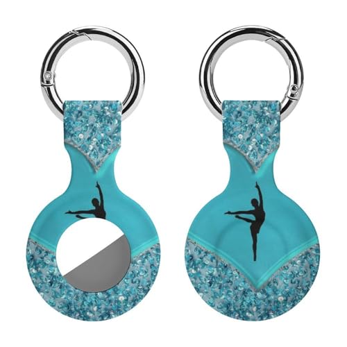 AirTag �P�[�X �G�A�^�O�L�[�z���_�[ ���F �n�[�g �̑� �o���G I Love Gymnastics �G�A�^�O�J�o�[ ���^ �y�� �ϏՌ� �����h�~ �ϋv�� �g�ѕ֗� �����h�~ �q����p�̃��P�[�^�[ GPS�y�b�g�g���b�J�[