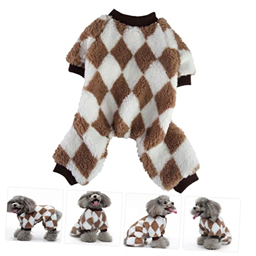 Yardwe 4 Pcs roupas para animais de estimação cachorro pijama de inverno cachorro de estimação prese