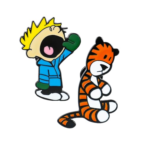 Image of Cute Enamel Pins Cartoon Lapel Pin Brooch Badge for Backpack Jackets Funny Tiger Pins for Gift Anime Enamel Pin for Clothing Hat Decoration