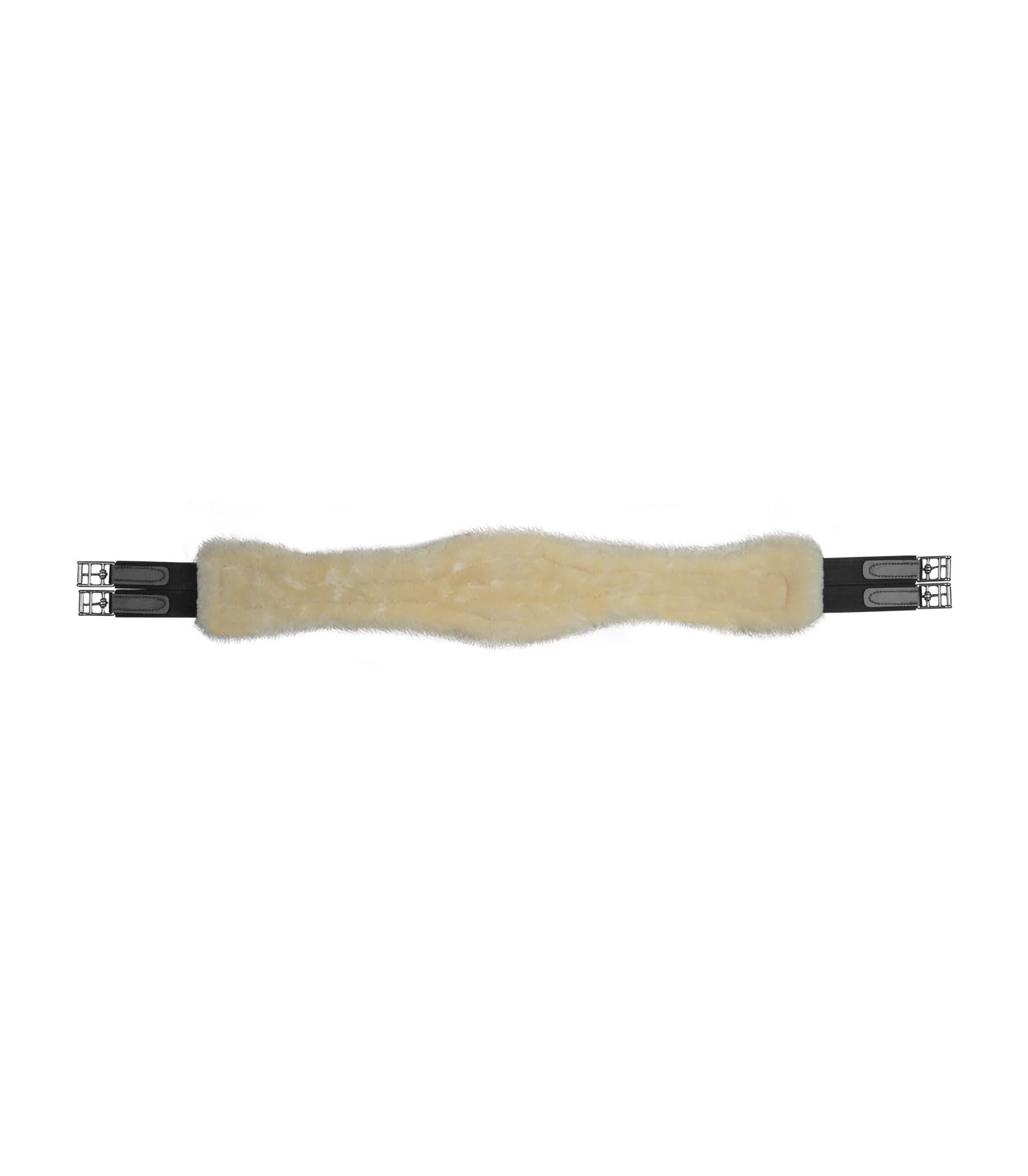 WALDHAUSEN Ledersattelgurt mit ECO Wool, schwarz, 140 cm