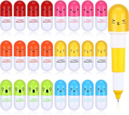 24pc Retractable Capsule Pen - Ball Pen - Return Gifts Birthday P...