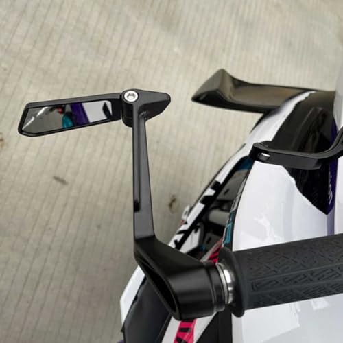 Espejo retrovisor para manillar de motocicleta con control de agarre de angulo ajustable 5