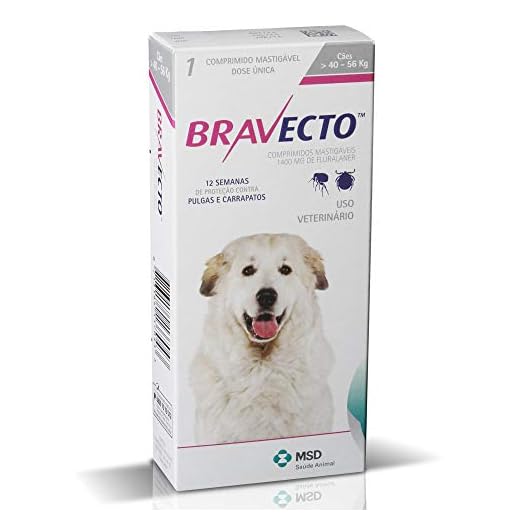 Antipulga Carrapato Bravecto 1400 Mg Cães De 40 Kg A 56 Kg