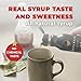 Dolcezza Allulose Simple Syrup, All Natural Low Sugar Sweetener for Coffee, Baking, and Drinks. Keto Friendly Monkfruit Blend. No Stevia or Artificial Sweeteners. No Aftertaste. 12 fl oz