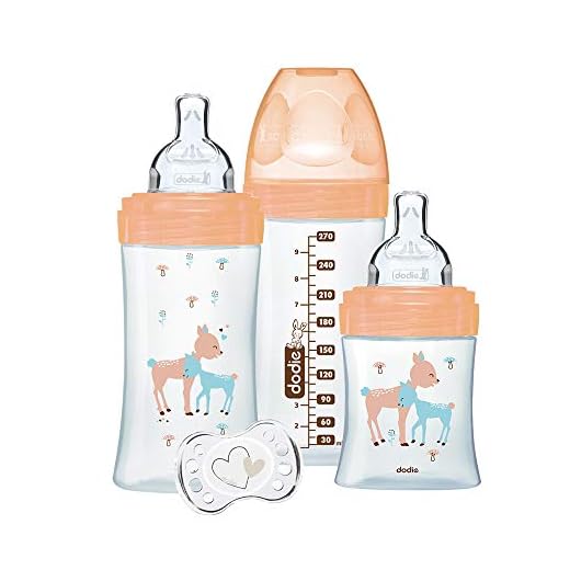 dodie - Coffret Sensation+ Verre - 1 Biberon 150ml - 2 Biberons 270ml - 1 Sucette 0-2 Mois
