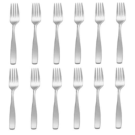 Mikasa Satin Loft Salad Forks Set of Twelve