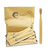 DR PERFECT Natural Bamboo Toothbrush Soft Bristles for Adults Pack of 12