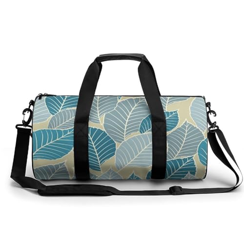 Sac de voyage week-end bleu compact de 45cm contre l'encombrement