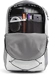 THE NORTH FACE Women's Jester Everyday Laptop Backpack | Commuter Travel Bag with Laptop Sleeve, Water Repellent Finish, TNF White Metallic Mélange/Mid Grey-NPF, One Size