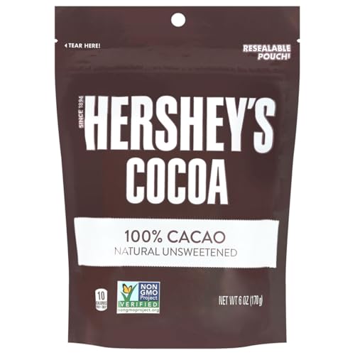 Hersheys, Cocoa 100% Cacao Natural Unsweetened, 6 Ounce