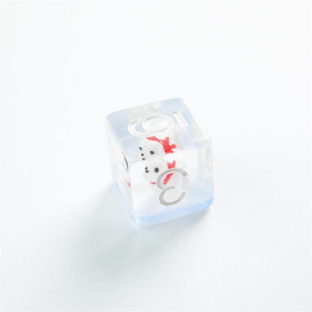 Gamegenic Embraced Series RPG Dice Set | Set of 7 Dice in a Variety of Sizes Designed for Roleplaying Games | Premium Quality Resin Dice with Unique Thematic Polar Bear Design | Made by Gamegenic