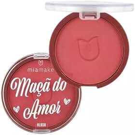 Blush Compacto Mia Make Maçã do Amor 10g – Textura Ultrafina, Toque Aveludado e Efeito Natural | 3 Cores Lindas para Pele Saudável (Cor 2)