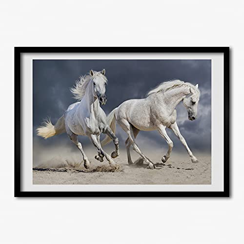 Affiche 70x50 cm avec cadre pour décoration murale nature et mer