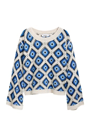 Image of Desigual Women's Multicolor Crochet Sweater