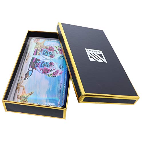 Li'Shay Glossy Zip Around Printed Wallet for Women4