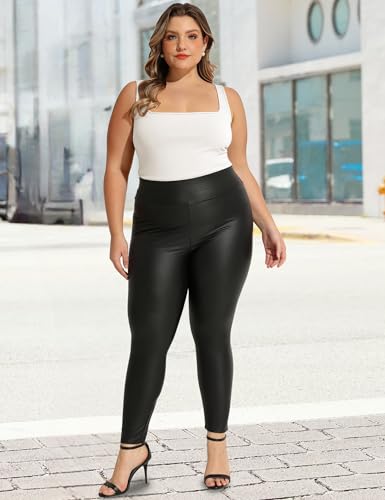 Image of FOREYOND Plus Size Bodysuits for Women Short Sleeves Square Neck Body Suit Tops Casual Basic Slim Fit Shirts Leotards