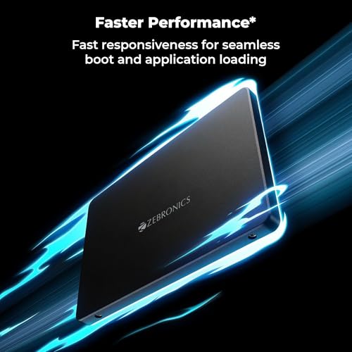 Image of Zebronics 128GB SSD, 2.5 Inch Internal Drive, 550MB /s Read & 500MB /s Write, Faster Than HDD, Low Power Consumption, Silent Operation, S.M.A.R.T Support, High Performance Storage (SD13A)
