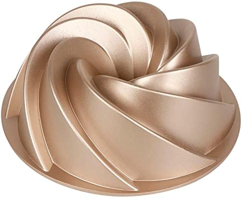 Baker's Secret Nonstick Fluted Cake Pans, Perfect for Bundt Cakes, Die Cast Aluminum Cake Pans, 2 Layers Non-stick Coating For Easy Release, Cake Pan - Cast Aluminum Collection (Marissa)