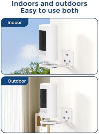 2 Pack No-Drill Wall Mount for Ring Indoor Cam (2nd & 1st Gen), Metal Adhesive Camera Holder with Strong VHB Tape, Stable Anti-Drop Security Bracket – Easy, Damage-Free Installation - 5