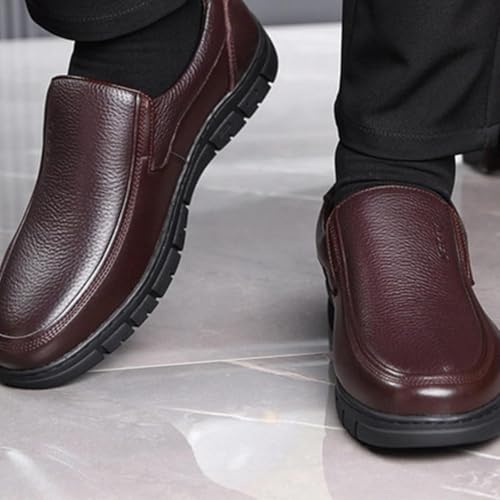 Men's Leather Loafers, Comfortable Slip on Shoes, Office Formal Shoes, Casual Men's Shoes, Round Toe Loafers2