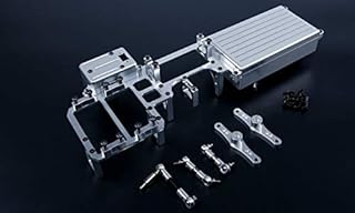 Hockus Accessories Alloy Twin Steering Servo with Big Battery Case Kit for Losi 5ive T - (Color: Silver)