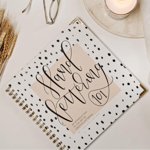 Hand Lettering 101: A Step-by-Step Calligraphy Workbook for Beginners (Gold Spiral-Bound Workbook with Gold Corner Protectors) (Modern Calligraphy) - Image 4