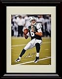 Mark Sanchez - New York Football Autograph Promo Print - Mid Pass - Framed 8x10