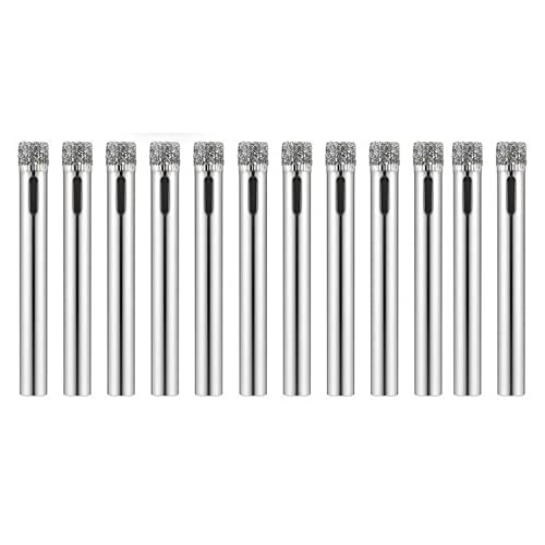 12 Piezas Brocas de Diamante 6 mm para Cerámica miniatura 1