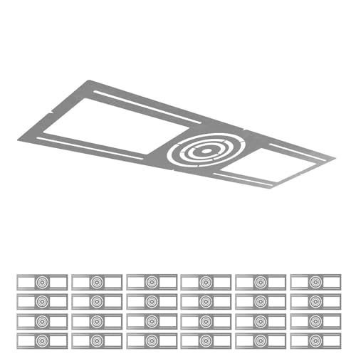 ASD 24 Pack New Construction Mounting Plate Round Hole - 3/4/6 Inch Flat Galvanized Steel Wafer...