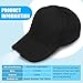 Coume Baseball Cap with Light Rechargeable LED Hat with USB Cable and Battery, Full Cotton Adjustable Headlamp Hat for Fishing Jogging Camping Hand Work(Black)