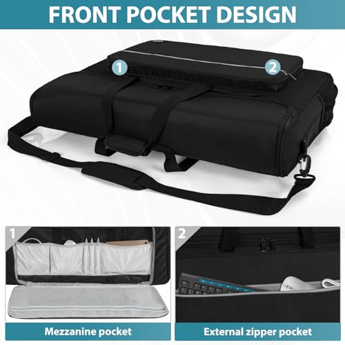 Image of LCD Screens /TVs(up to 2) Transport Tote Bag for 19 inch - 24 inch Displays