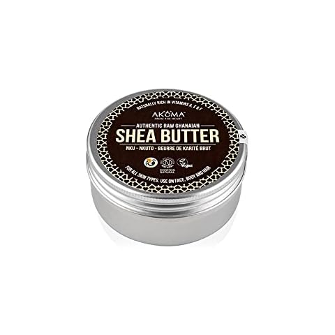 AKOMA Raw Shea Butter - Cosmos Natural Certified, Authentic, Vegan, Fairly Traded -150ml Cover