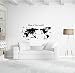 World Map Wall Decal - Educational Decals - World Map Wall Sticker - Vinyl Wall Art Removable Sticker - Airplane Decor - Large Peel and Stick Art Mural, Home/Office/Classroom Decor by Dooboe