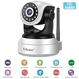 1.【Vigilancia en calidad HD 1080P,¡Máximo control de tus espacios】: La ha sido desarrollada con resolución HD 1080P para poder monitorizar un domicilio particular, oficina, tienda o cualquier otra estancia tanto de día como de noche en una calidad excelente. Con esta cámara podrá tener sus espacios totalmente controlados gracias a su ángulo de rotación de 355º e inclinación de 90º.