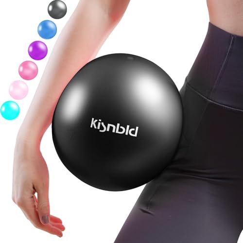 kisnbld Small Exercise Ball, 9 Inch Mini Pilates Ball, Anti