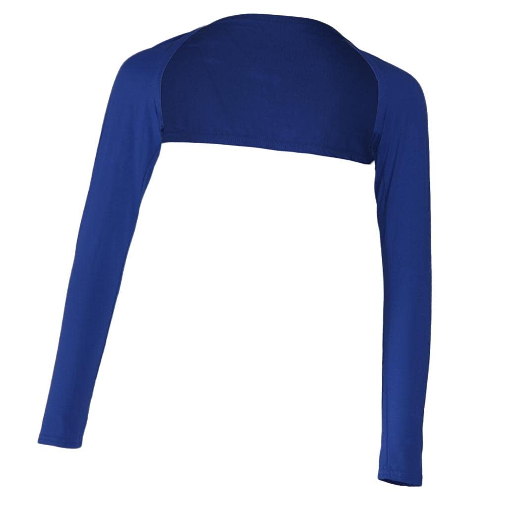 Elegant One-piece Long Sleeve Arm Cover Shrug Bolero Hijab Muslim Dark blue-image-41