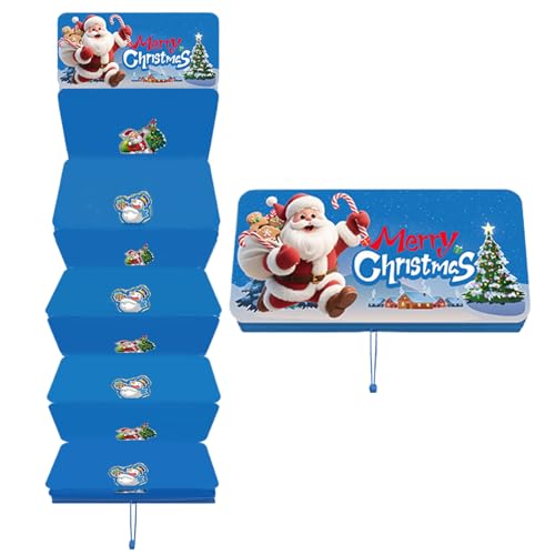 Qoukonao Porta dinero para Navidad, recuerdo de fiesta, de Papá Noel, con 10 ranuras, esposa, marido, hijo, hija, familia y amigos